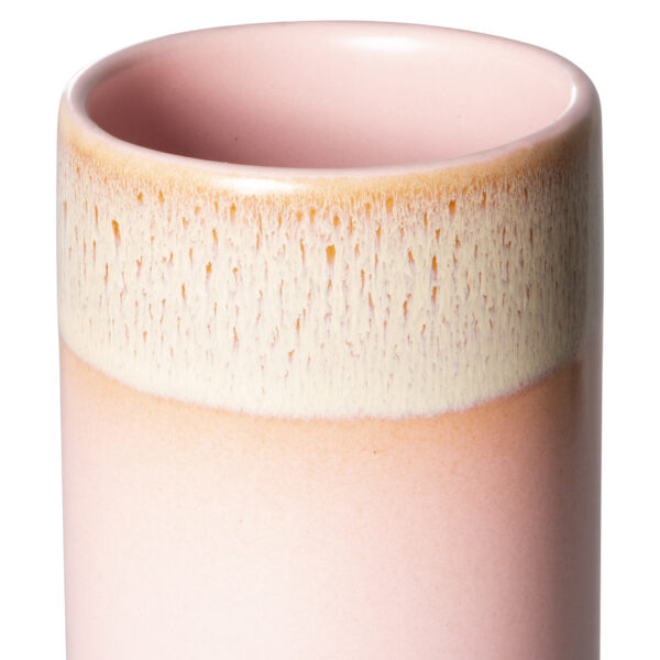 70s Inspired Ceramic Vase - Blush