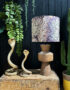 Love Frankie wooden barrel table lamp