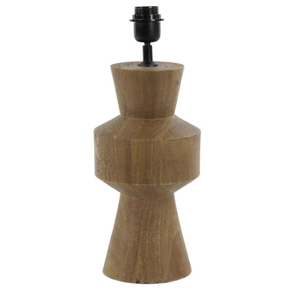 Wooden Barrel Lamp Base