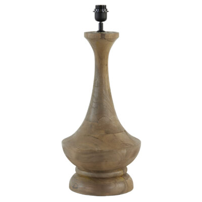 Bell Bottom Wooden Lamp Base