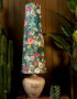 Hazy Meadow Velvet oversized Cone Lampshades In Fly Catcher
