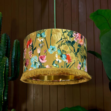 Love Frankie Woodstock lampshade honey gold lining