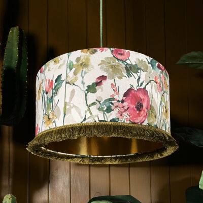 Love Frankie Woodstock Lampshade gold lining salt
