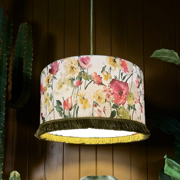 Love Frankie Woodstock Lampshade parchment lining salt