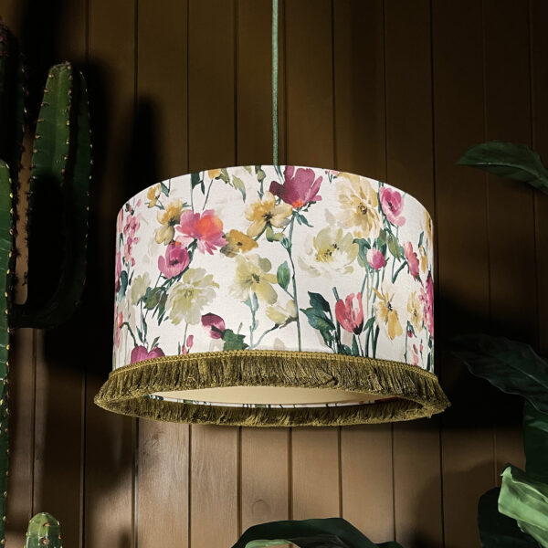Love Frankie Woodstock Lampshade parchment lining salt