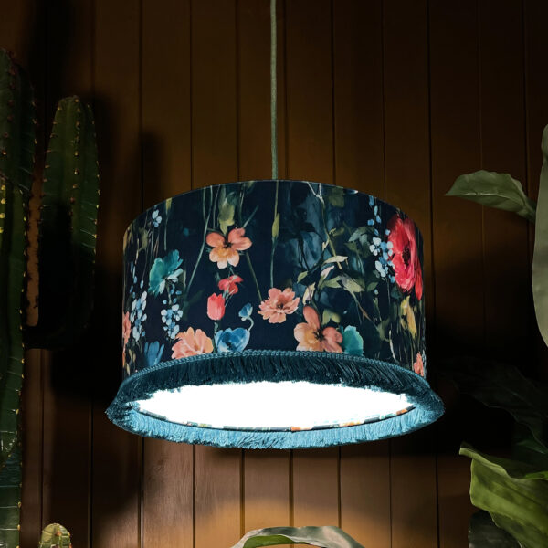 Love Frankie Woodstock Lampshade kingfisher no lining