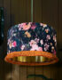 Love Frankie Woodstock Lampshade gold lining plum pudding