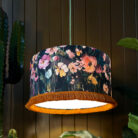 Love Frankie Woodstock lampshade plum no lining