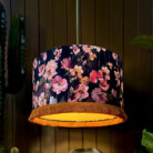 Love Frankie Woodstock lampshade plum pumpkin lining