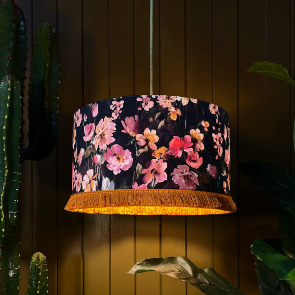 Love Frankie Woodstock Lampshade plum pudding