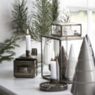 Love Frankie antique brass and glass box