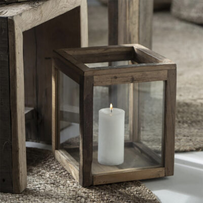 Love Frankie recycled wooden box with glass