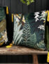 Love Frankie paradise lost velvet cushion with yellow tassels