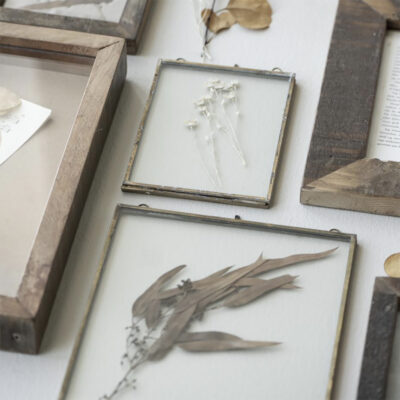 Love Frankie antique brass and glass picture frame