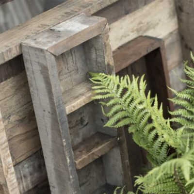 Love Frankie recycled wooden box 5 compartments