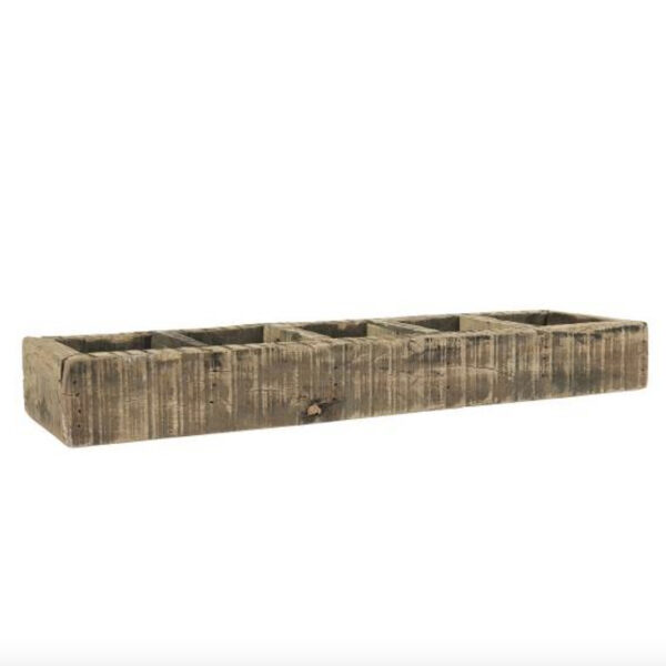 Love Frankie recycled wooden box 5 compartments