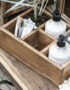 Love Frankie recycled wooden box with 6 compartments