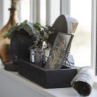 Love Frankie recycled wooden box with metal brackets