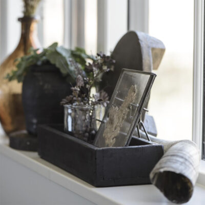 Love Frankie recycled wooden box with metal brackets