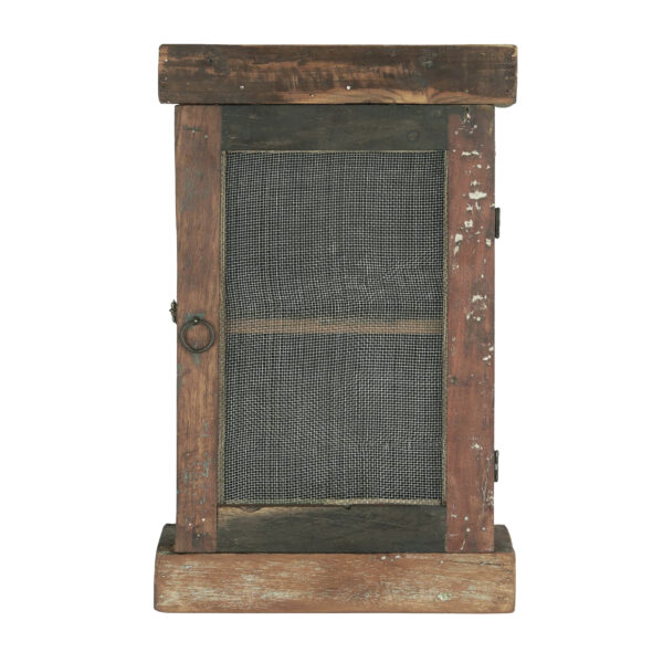 Love Frankie recycled wood cabinet with mesh door