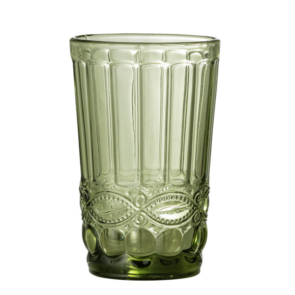 Decorative Green Glass Tumbler