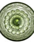 Decorative Green Glass Bowl - Top