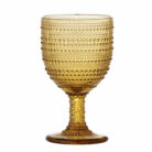 Bobble Wine Glass in Amber