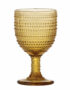 Bobble Wine Glass in Amber