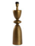 70's Inspired Hammered Metal Table Lamp in Antique Bronze