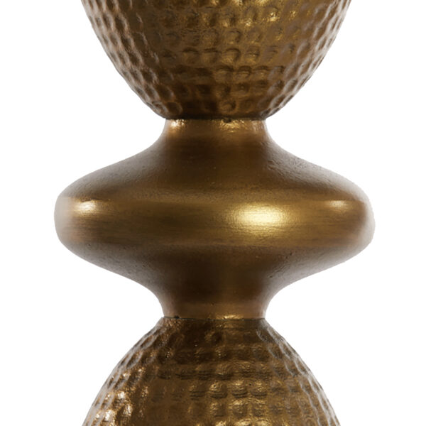 love frankie hammered metal lamp base in bronze