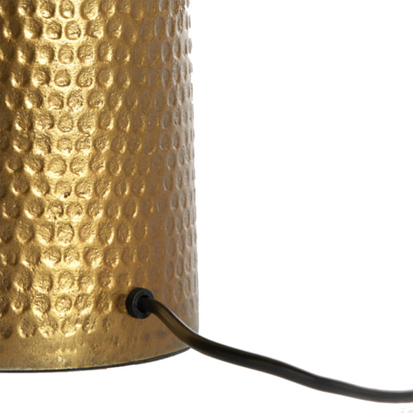 love frankie hammered metal lamp base in bronze