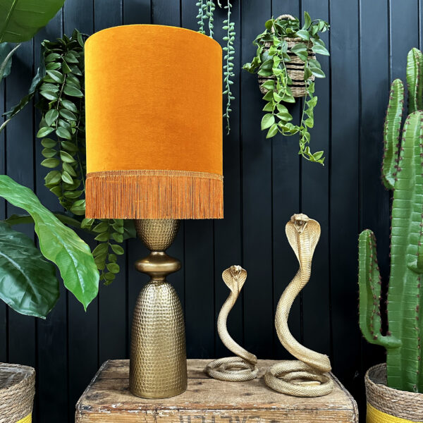 love frankie hammered metal lamp base in bronze