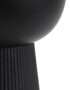 Matt Black Pleated Ball Lamp - Close up