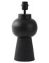 Matt Black Pleated Ball Lamp