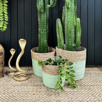Love Frankie seagrass basket sage