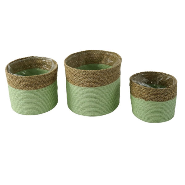 Green Seagrass Baskets - 3 Sizes Available