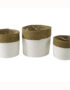 White Seagrass Baskets - 3 Sizes Available