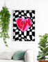 Checkmate Love Typography Poster