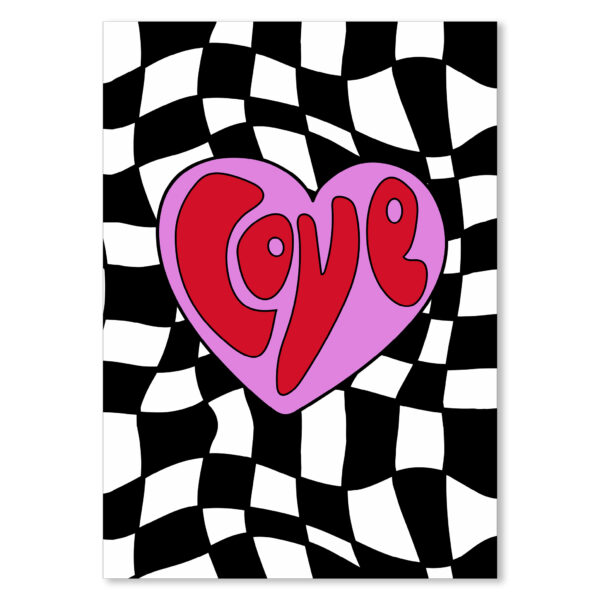 Checkmate Love Typography Poster