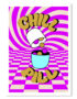 Chill Pill 70s Inspired Typography Poster
