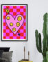 Heart Full of Smileys Typography Poster