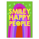 Smiley Happy People Typography Poster