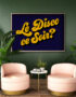 Le Disco Ce Soir? Typography Poster - Navy & Gold