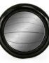 Antiqued Black Convex Mirror - Medium