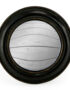 Antiqued Black Convex Mirror - Small