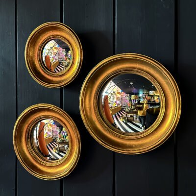 Love Frankie gold convex mirrors