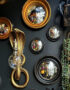 Love Frankie black convex mirror