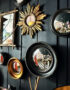 Love Frankie black convex mirror