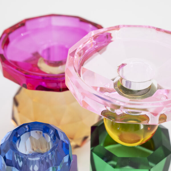 Decadent Jewelled Glass Candle Holders - 3 Designs available