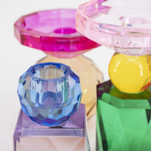 Decadent Jewelled Glass Candle Holders - 3 Designs available
